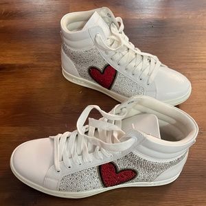 Aldo Heart Glitter Sneakers